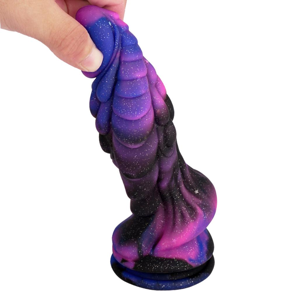 Star Abnormity Simulation Silicone Dildo Thick Long Female Masturbator Anal Plug Expansion Anal Female Sex Toys