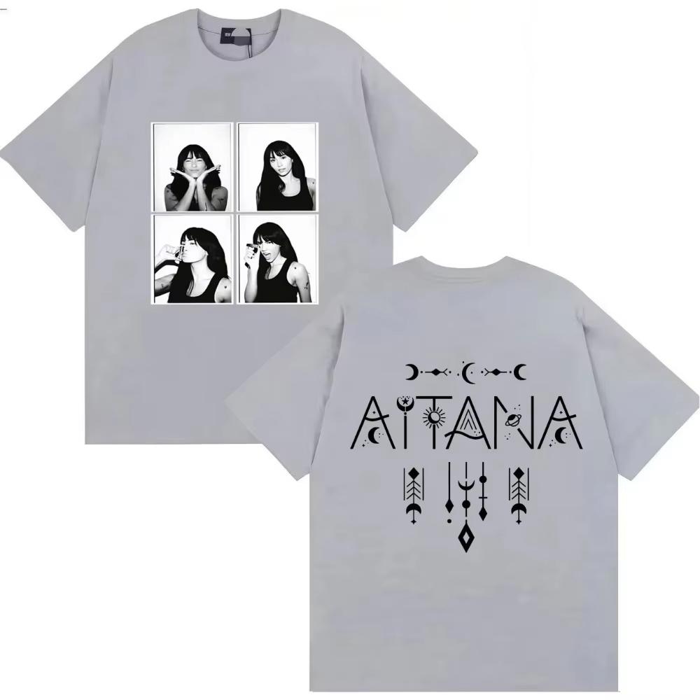 Trendiges Aitana Grafik T-Shirt Herren Damen Popmusik Hip Hop Druck Sommer Streetwear Baumwoll T-Shirt Lässiges Oberteil Geschenk für Fans Streetwear