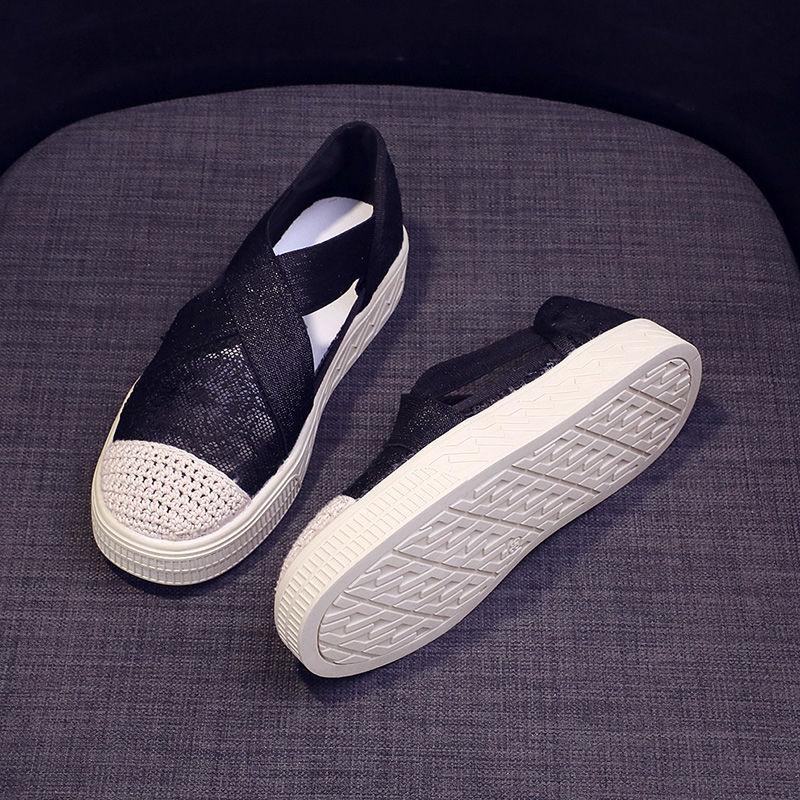 Fashion Summer New In Walking Mesh Breathable Shoes for Women Light Casual Stylish High Quality Original Hollow Slip On Woman Footwear