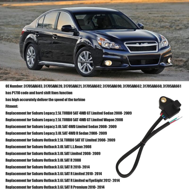 Professional Durable Turbine Speed Sensor 31705AA690 5EAT P1710 for Legacy 2.5L 3.0L 3.6L Reliable Output Quick Response