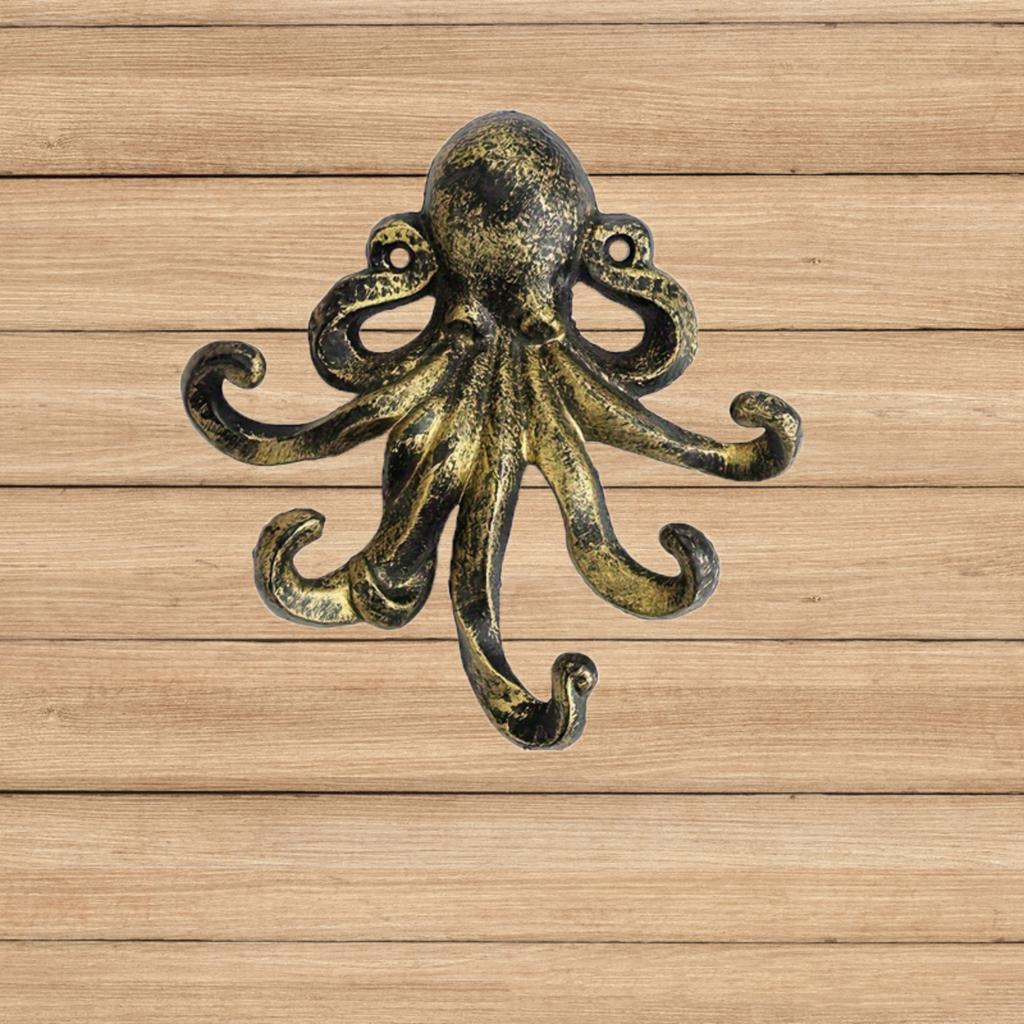 Vintage Wall Hook, Gold Coat Hook for Entryway Kitchen Bathroom