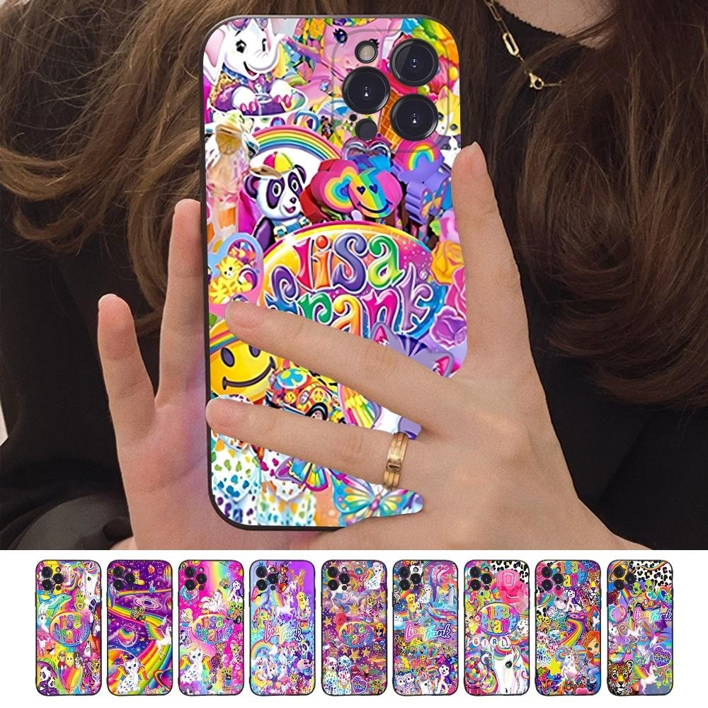 Lisa Frank Art Phone Case Silicone Soft for iphone 16 15 14 13 12 11 Pro Mini XS MAX Plus X Cover