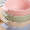 8Pcs/Sets Kids Bowls Natural Wheat Straw Bowl For Toddler Baby Feeding Bowls
