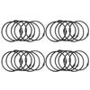 24Pcs Round Shower Curtain Rings Flexible Safe No Burrs Pleated Style for Various Colors Home Decoration Circular Curtain Ring