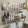 Avoid piercing the bathroom shelf antirust aluminum high-capacity shower stall Save a space wall soap holder