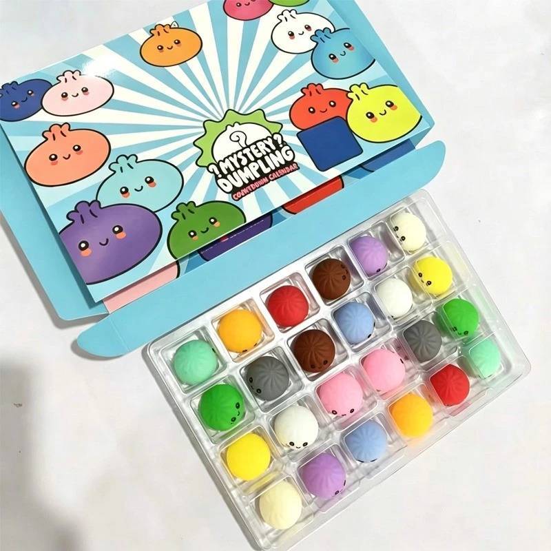 Adult Stress Relief Toy Fidget Squishy With Calendar Blind Box For Hand Eye Coordination