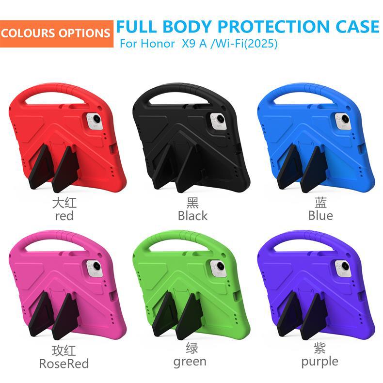 Suitable for Honor X9a(2025) tablet protective case, children's portable anti-fall stand protective cover