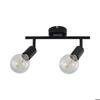 Plafonnier LED décoratif 2xE27 23W IP20 – Noir