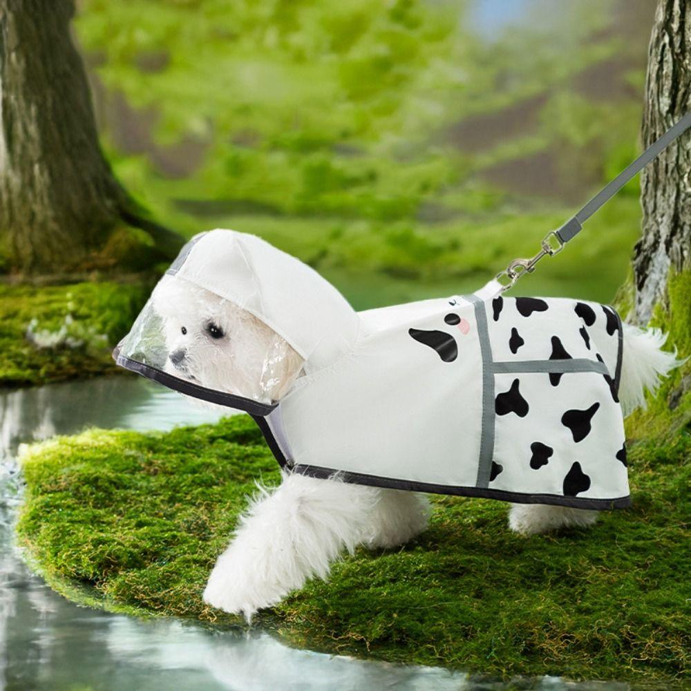Cartoon Dog Rainwear Waterproof Puppy Clothes Fashion Puppy Rain Cape  Summer