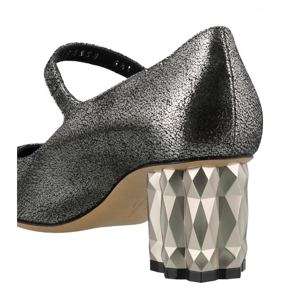 Ferragamo Salvatore Ferragamo OrtenSia Women S 718282 Silver pumpS Multi