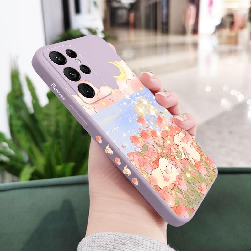 

Fairy Rabbit Phone Case For Samsung Galaxy S25 FE S24 S23 S22 S21 S20 Ultra Plus FE S10 Note 20 ultra 10 9 Plus Cover Galaxy S24