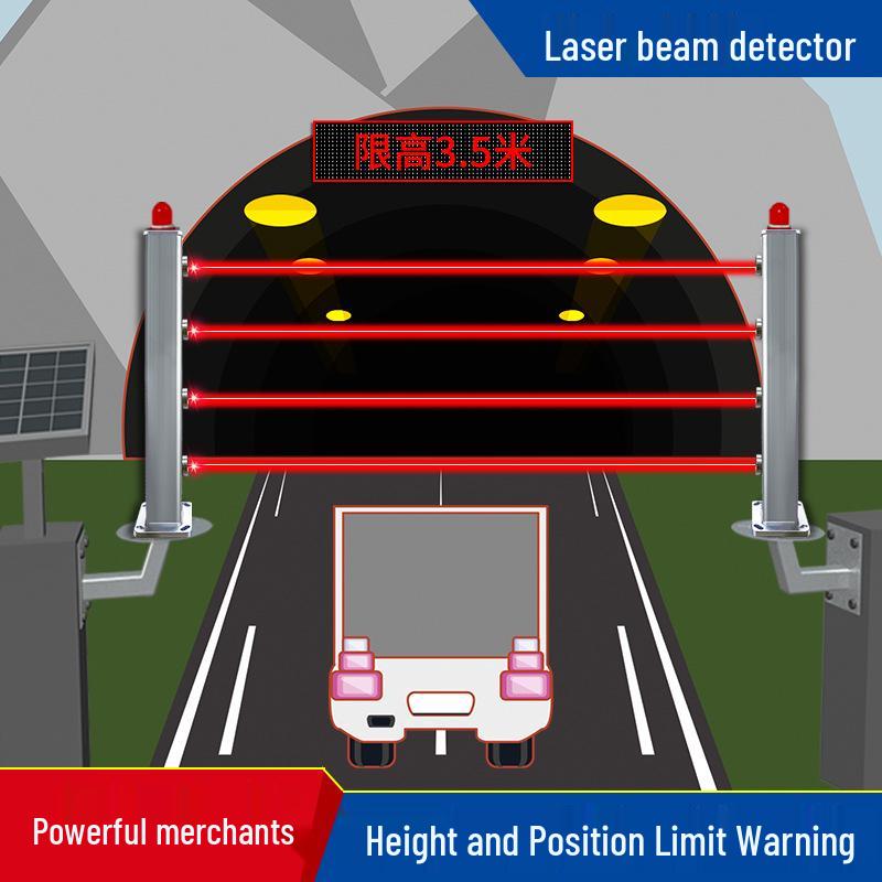 Alley Tunnel Height Limit Laser Warning System Bracket