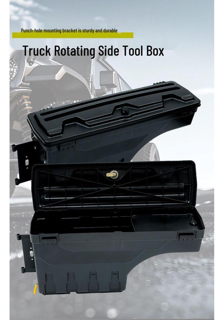 Nissan Titan 2016-2018 Trunk Tool Storage Box, Rotating Bed Side Box