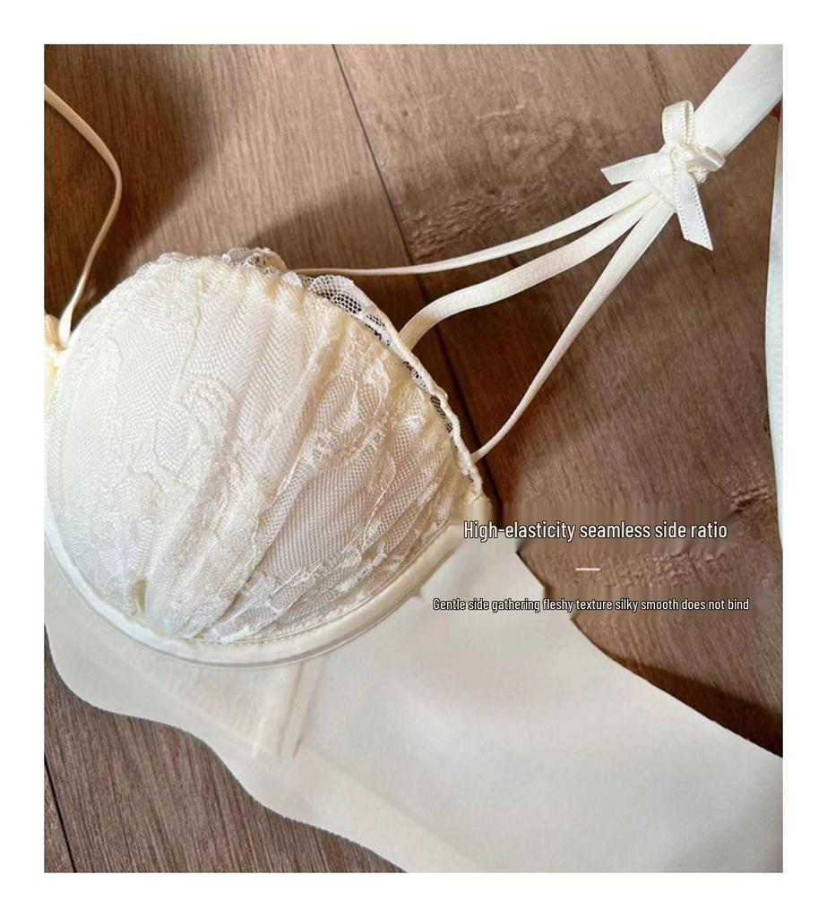 TikTok Kuaishou Sexy Wireless Lingerie: Anti-Sagging Pure Desire Bra for Women