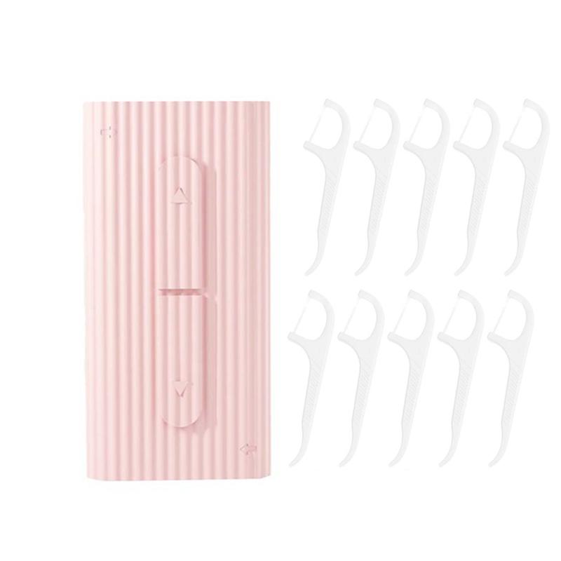 

1 Set Plastic Automatic Portable Teeth Flosser Storage Box Floss Pick Dispenser Convenient Practical Great For Traveling Camping