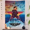 Movie Top Gun Maverick Cartoon Tapestry Art Science Fiction Room Home Decor Art Home Decor