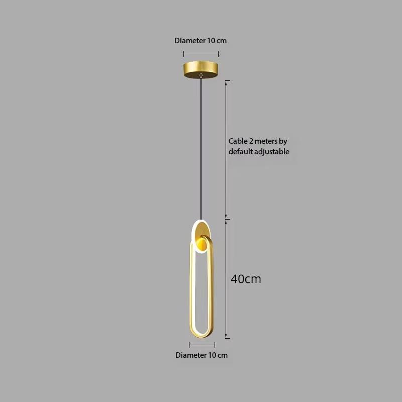 Lămpi cu suspendare cu LED nordic, auriu, negru, candelabru, lumini suspendate pentru dormitor, noptiera, lectură, restaurant, bar, decorativ