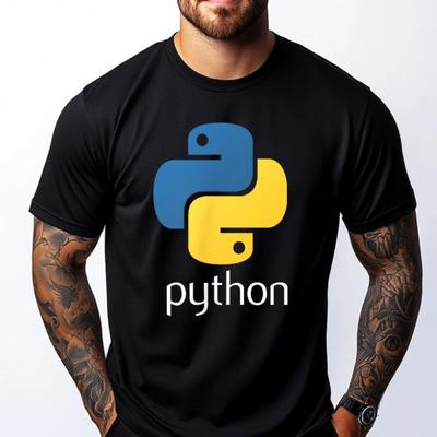 Python-Programmierer Computerentwickler Herren Designerkleidung Luxus Design-T-Shirts Große Größen Englischer Stil