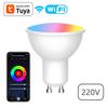 Dimmable GU10 LED Bulb 5W Adjustable Light-Up AC220V Lighting Smart App Control Lighted RGB/C+W White Bulbs for Party Decor