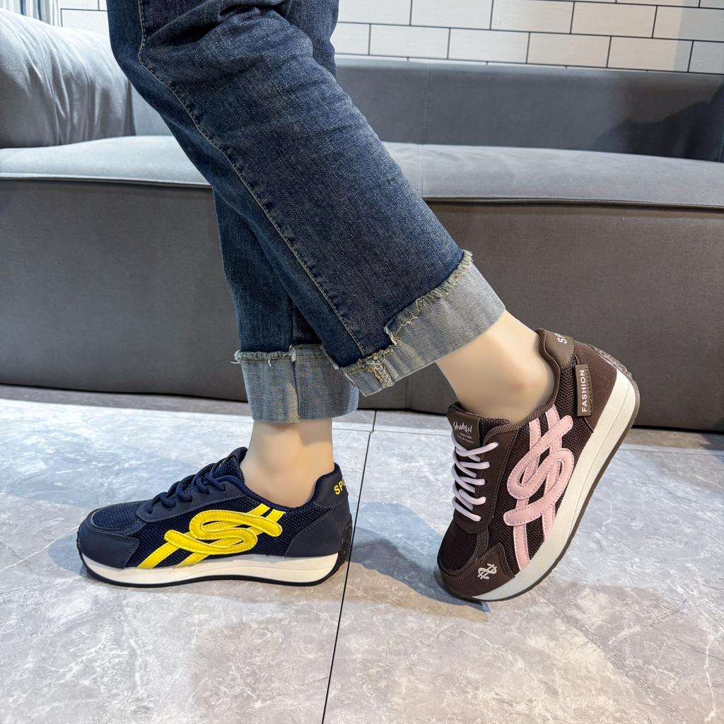 Retro German Training Shoes Women's 2025 Autumn New Versatile Breathable Mesh Casual Platform Sports Forrest Gump Shoes Casual Shoes