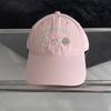 Cotton Baseball Cap With Embroidered Letters For Spring Summer Sun Protection