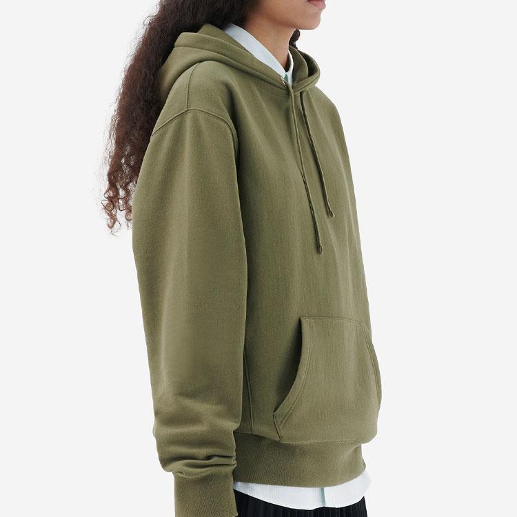 Maison Kitsune SS22 Printed Pattern Hoodie Unisex Hoodies Olive-Green IU00334KM0020-P396
