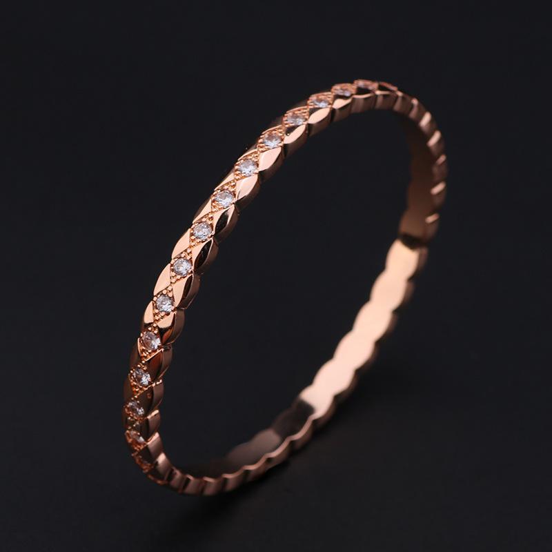 

Маленький свежий простой однорядный полный бриллиантовый браслет для женщин, универсальный и персонализированный браслет