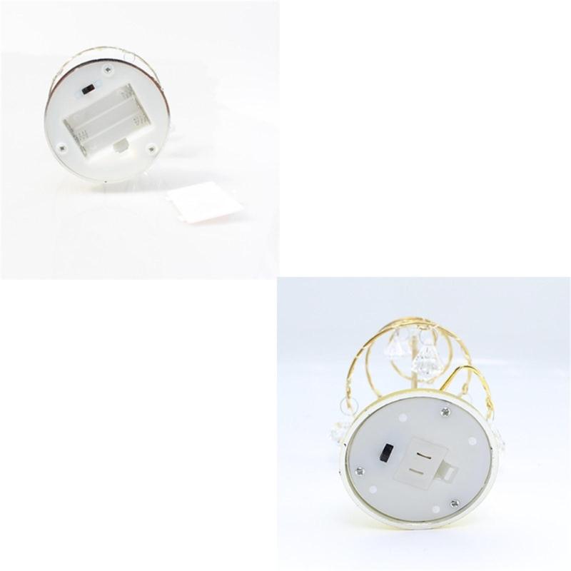 Crystal Star Iron Christmas Tree with LED Light Small XmasTree Table Lamp Christmas Decorations for Home Party New Year