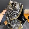 New  Cotton Linen Scarf Spring Autumn Women Designer Pashmina Shawl Warm Blanket Wrap Female Foulard Bandana Scarves Poncho