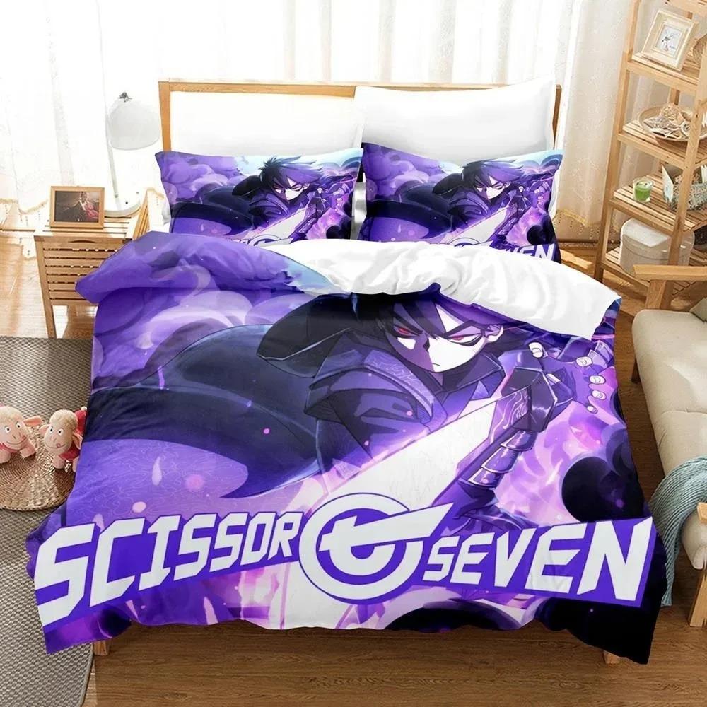 3D Print Anime Scissor Seve Bedding Set Single Twin Full Queen King Size Bed Set Adult Kid Bedroom Duvetcover Sets Home Textiles