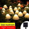 Solar-Powered Waterproof LED Mushroom String Lights for Outdoor Gardens