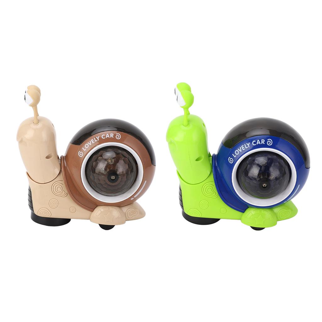 Electric Snail Toy Snail Baby Toy Interactive Crawling Toy with Music and Dazzling Lights for Childr