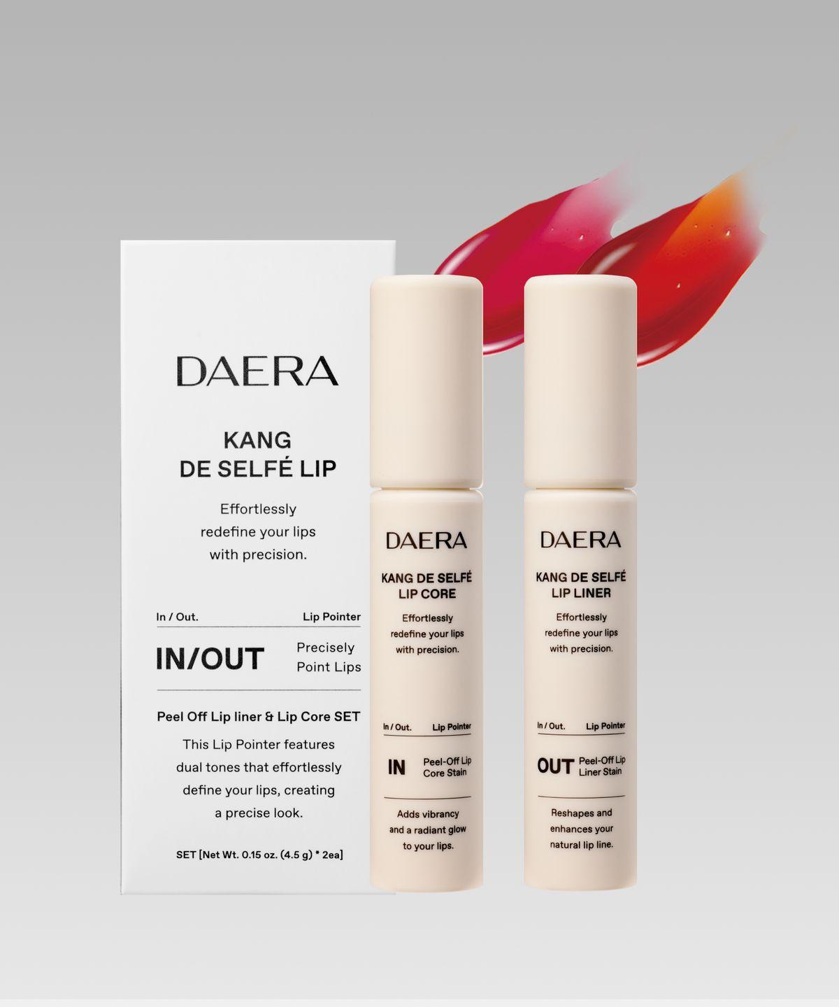 [SET] Canne de Selfe Lip Tattoo 2-Piece Set (Cool Cherry 4.5g + Warm Coral 4.5g)