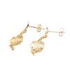 Pan Jia Gold-Plated Sterling Silver Oak Leaf Earrings - European & American Creative Studs for Women