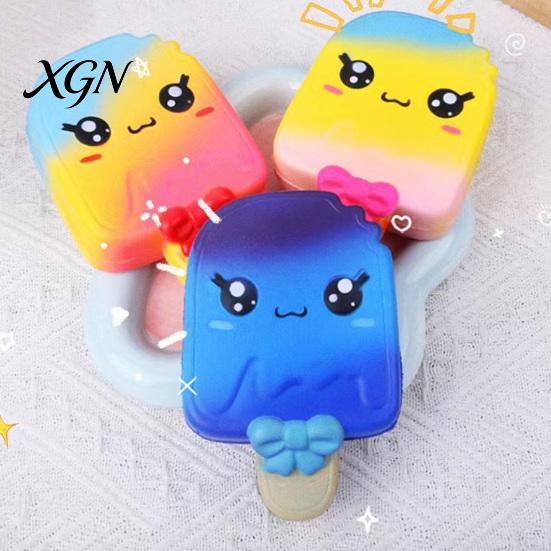 Healing Stress Toy Cartoon Ice Cream Bar Squeeze Slow-Rising PU Fidget for Novelty Gift Relief Cute Dessert-Themed Decompression Gadget Kids