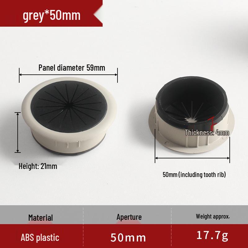 Round Desktop Wire Grommet Cover for Cable Management