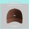 Fox Shaped Simple Embroidered Solid Color Neutral Casual Baseball Cap Hat Sun