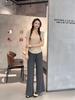 Women's Casual Summer Solid Color Base Layer Set - Round Neck, Short Sleeve, Long Pants