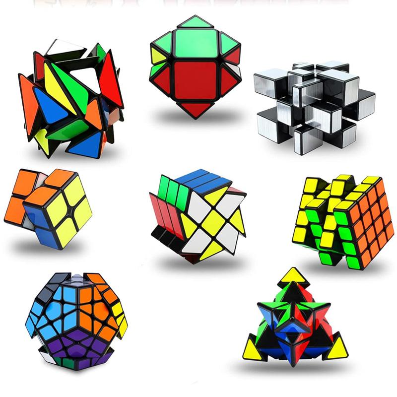 Speed Cube 2x2 3x3 Pyramid Mirror Skewb Dodecahedron Megaminx FengHuoLun Problem Solving Brain Teaser Toys Gifts For Adults Kids