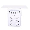 Wall Outlet Extender with Shelf Night Light Surge Protector 4 USB Ports 6 AC Outlets Wall Power Strip for Home