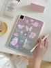 Acrylic Butterfly Tulip Rabbit Case for iPad Pro (2021-2025)