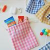 Linen Gingham Check Aperture Pouch (4 Colors)