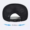 Spring Summer Men's Full Mesh Visor Cap Quick Dry Breathable Sun Protection Hat For Outdoor Fishing Hiking