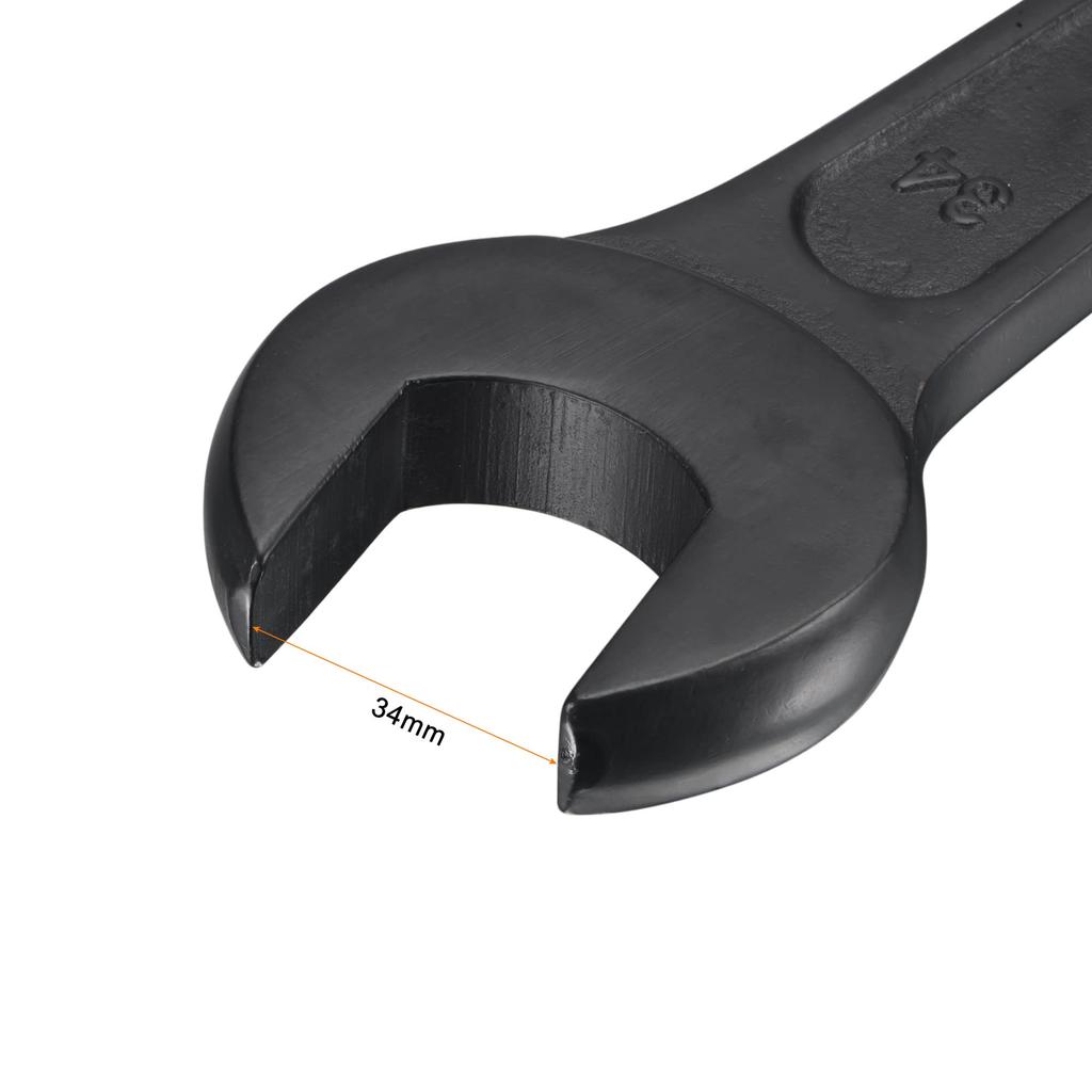 Uxcell 34mm Striking Steel Single Head Hand Tool Open-End Wrench, High-Tensile Spanner,