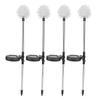 4PCS/Set LED Solar Garden Decorative Lights DIY Flowers Lamp for Outdoor Patio Lawn Backyard Decor