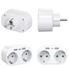 Multifunction Wall Plugs Adapters Convert German/French Outlet to 2 EU Socket with USB Port Electrical Converter Tool