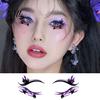 Vodotěsné obličejové tetování Halloween dočasné pro ženy, sada make-upu s dýní a pavučinou, samolepky na oční art, dekorace na maškarní ples, karneval, cosplay