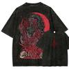 New Top Fashion Action Roleplaying GameBlood Borne Peripherals Print Tshirt Vintage Washed Men Women Cotton Loose Oversize Tee
