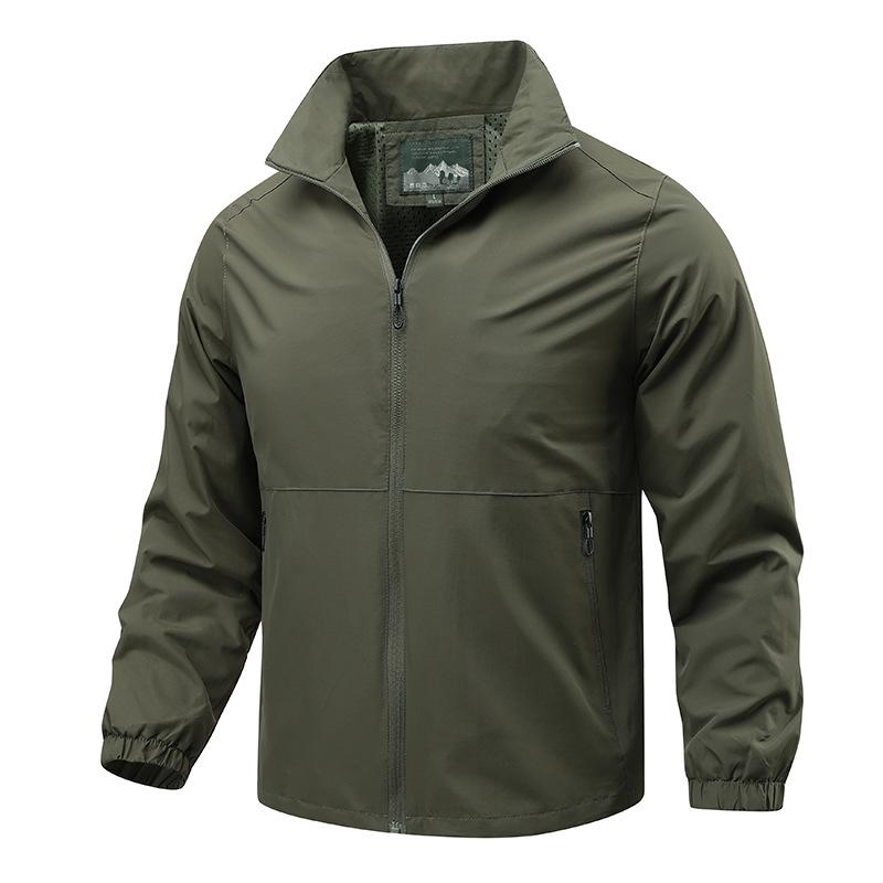 Men's Outdoor Series Plus Size Windbreaker Jacket for Spring & Autumn