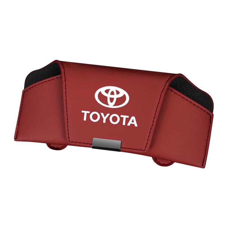 

NEW Car Visor Glasses Case for Toyota Corolla Yaris Prius CHR SUV Aygo Camry Auris Avens Sunglasses Storage Box car sticker